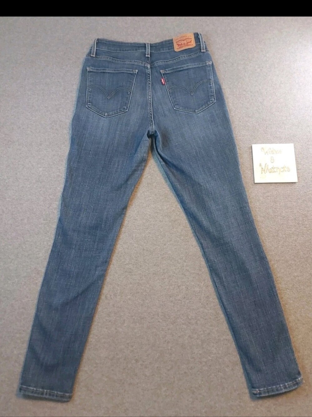Levi's 721 High Rise Skinny Jeans Woman W29 L30 Blue Story Dark Wash - Picture 3 of 12